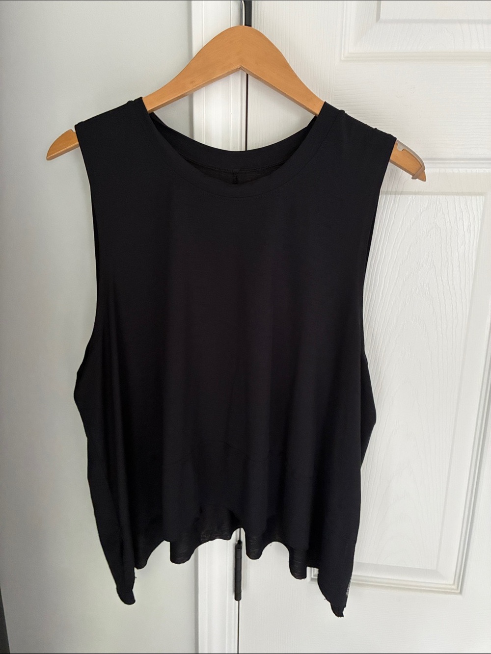 Free People Black Muscle Tank - Relaxed Sleeveless Top